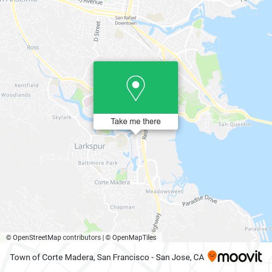 Town of Corte Madera map