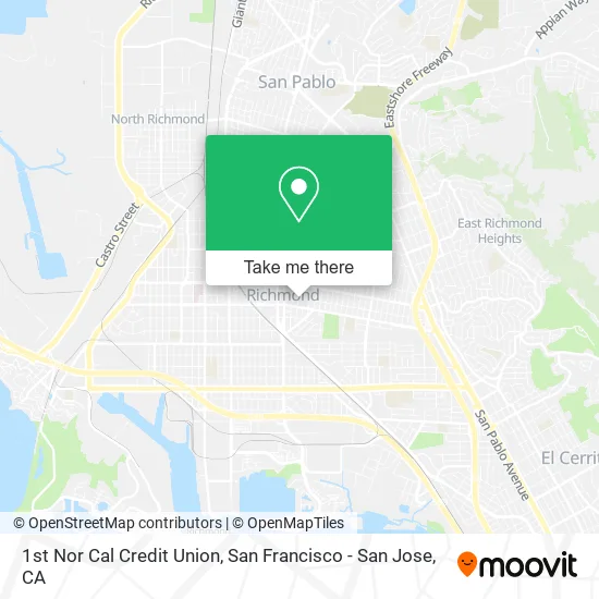 Mapa de 1st Nor Cal Credit Union