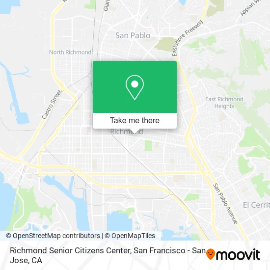 Mapa de Richmond Senior Citizens Center