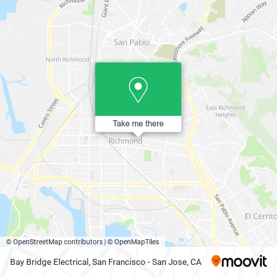 Mapa de Bay Bridge Electrical