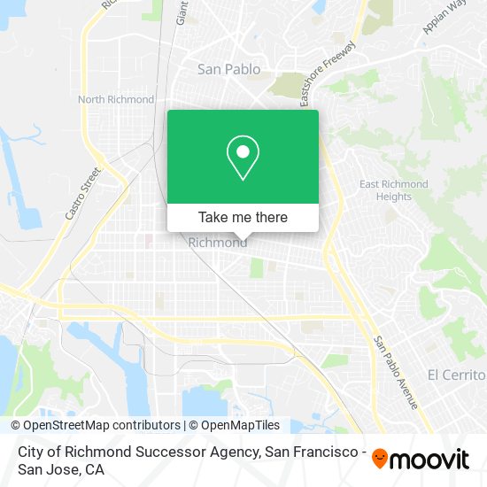 Mapa de City of Richmond Successor Agency