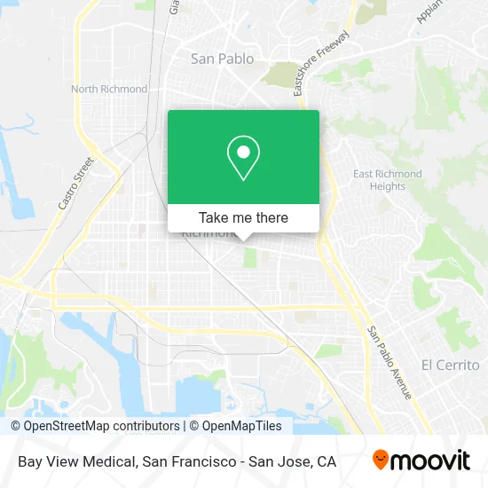 Bay View Medical map