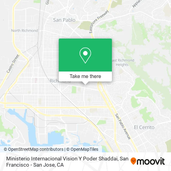 Mapa de Ministerio Internacional Vision Y Poder Shaddai
