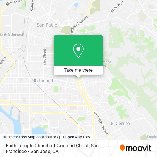 Faith Temple Church of God and Christ map