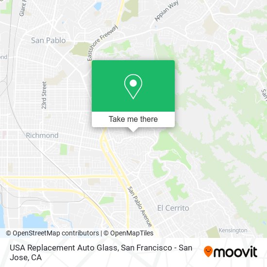 USA Replacement Auto Glass map