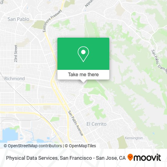 Physical Data Services map