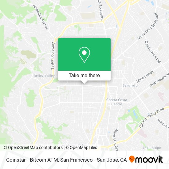 Mapa de Coinstar - Bitcoin ATM