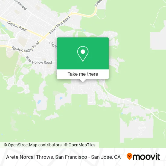 Arete Norcal Throws map