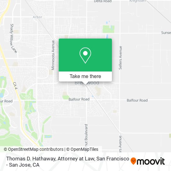 Mapa de Thomas D. Hathaway, Attorney at Law