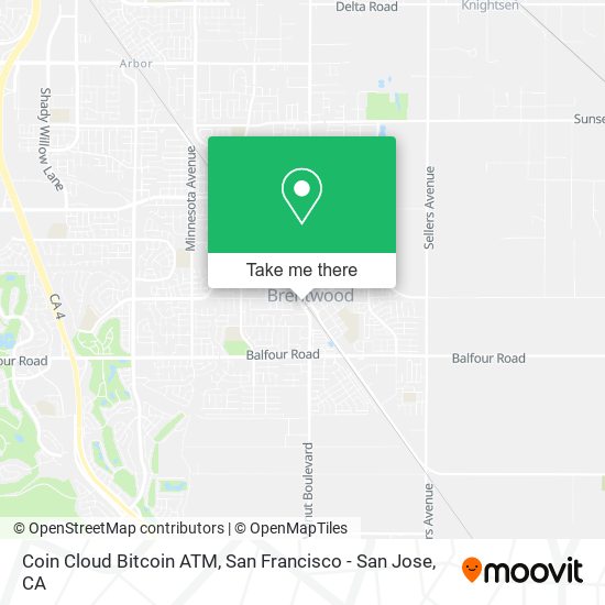 Coin Cloud Bitcoin ATM map