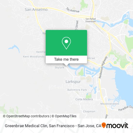 Greenbrae Medical Clin map