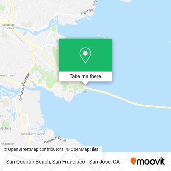 San Quentin Beach map