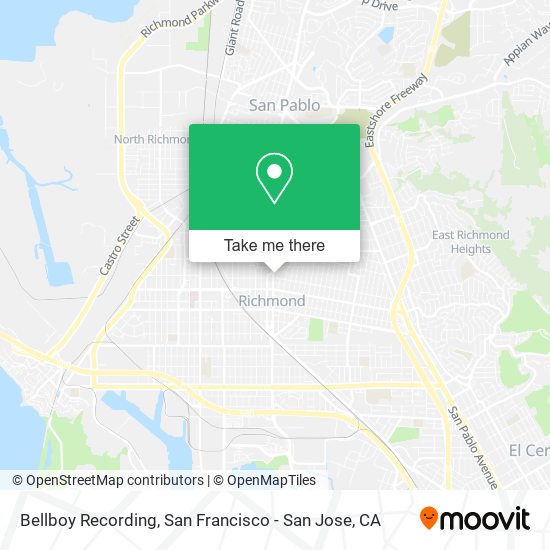 Mapa de Bellboy Recording