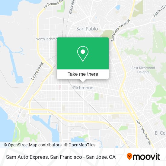 Sam Auto Express map