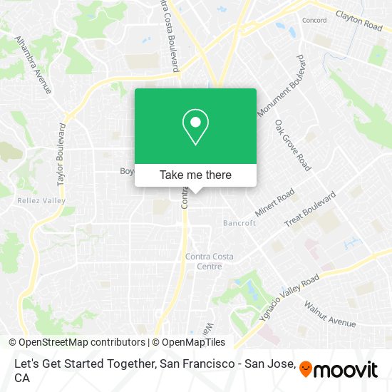 Let's Get Started Together map