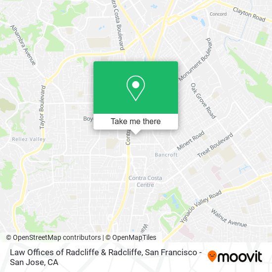 Mapa de Law Offices of Radcliffe & Radcliffe