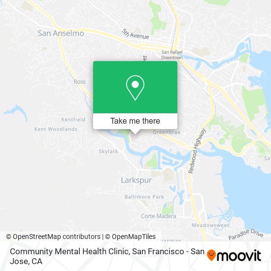 Community Mental Health Clinic map