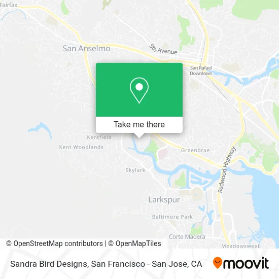 Sandra Bird Designs map