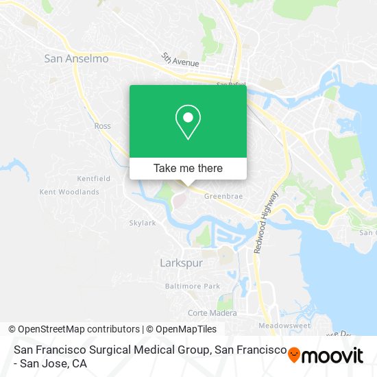 Mapa de San Francisco Surgical Medical Group