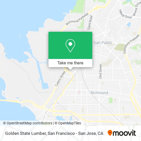 Mapa de Golden State Lumber