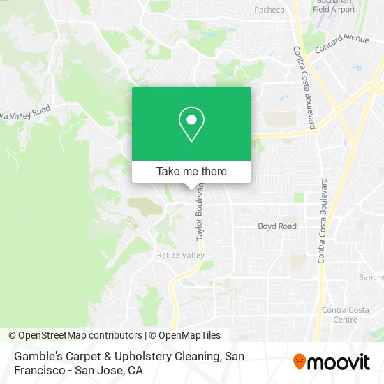 Gamble's Carpet & Upholstery Cleaning map