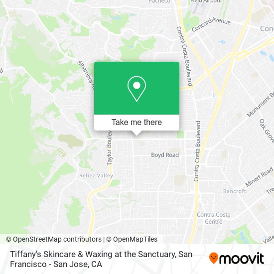 Tiffany's Skincare & Waxing at the Sanctuary map