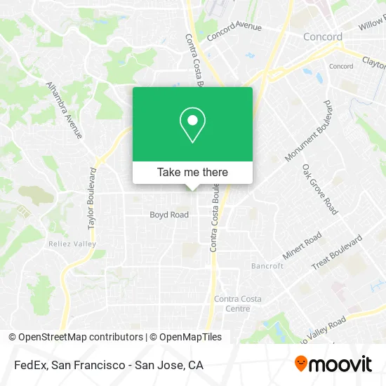 Mapa de FedEx