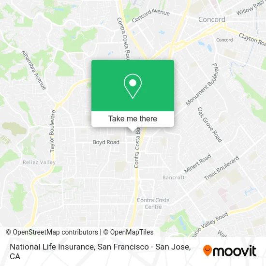 National Life Insurance map