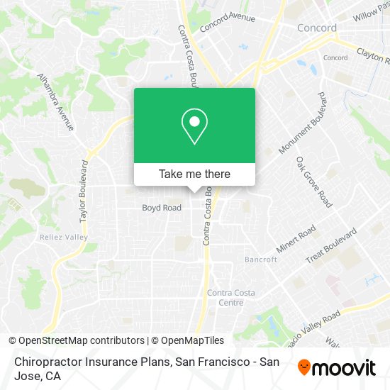 Chiropractor Insurance Plans map