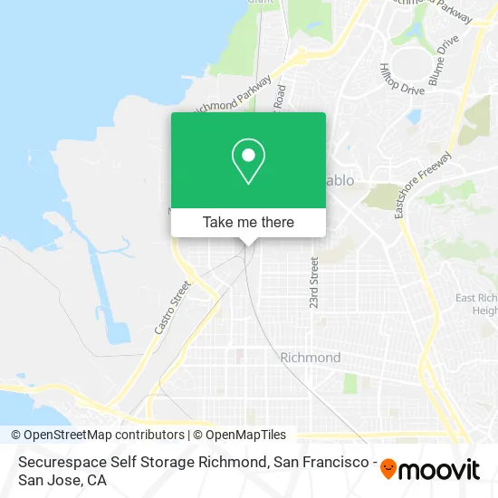Securespace Self Storage Richmond map
