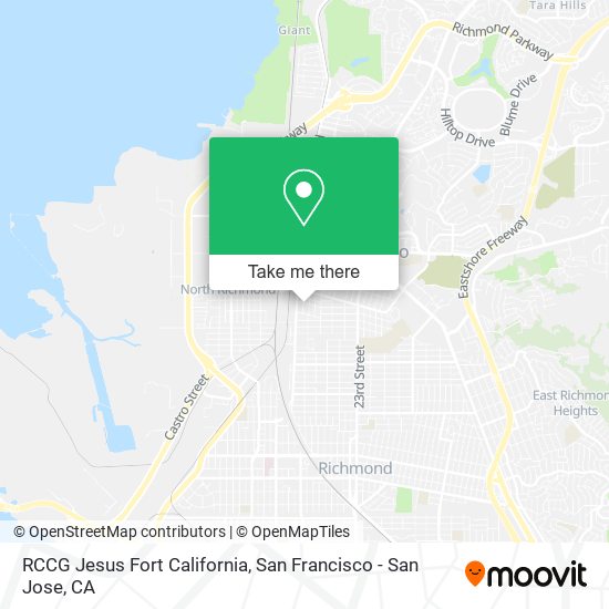 Mapa de RCCG Jesus Fort California