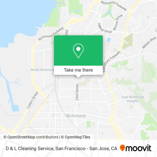 D & L Cleaning Service map