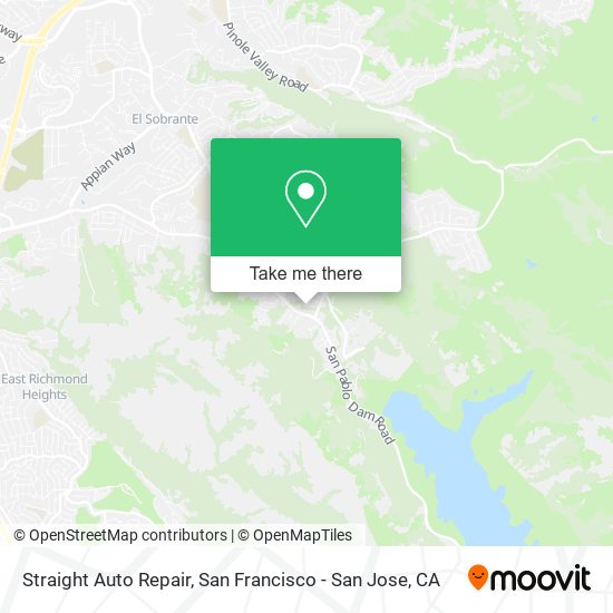 Straight Auto Repair map