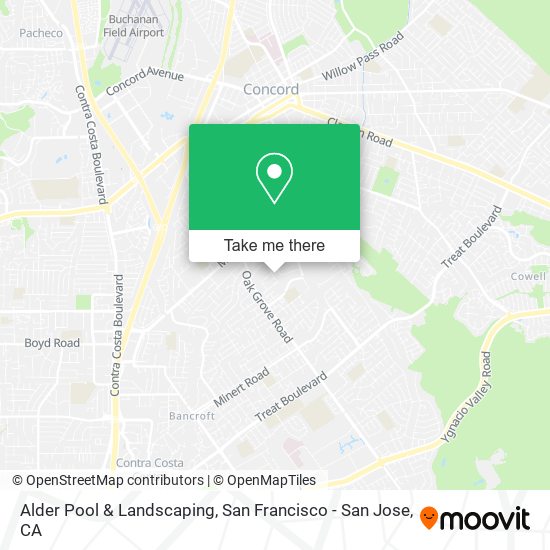 Alder Pool & Landscaping map