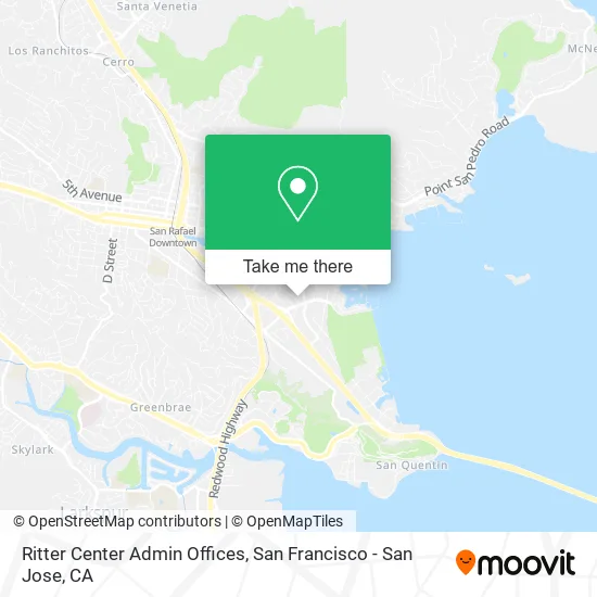 Ritter Center Admin Offices map