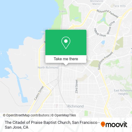 The Citadel of Praise Baptist Church map