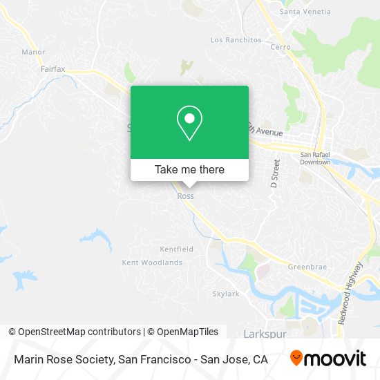 Marin Rose Society map