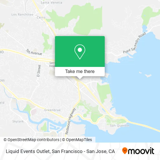Liquid Events Outlet map
