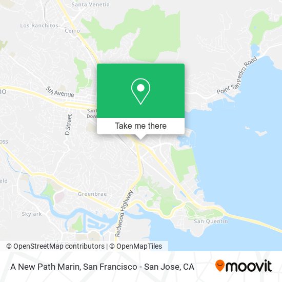 A New Path Marin map