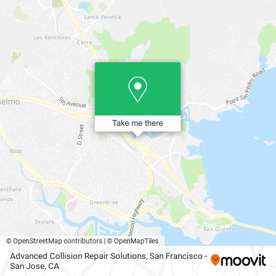 Advanced Collision Repair Solutions map