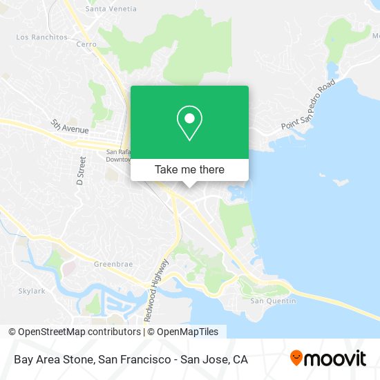 Bay Area Stone map