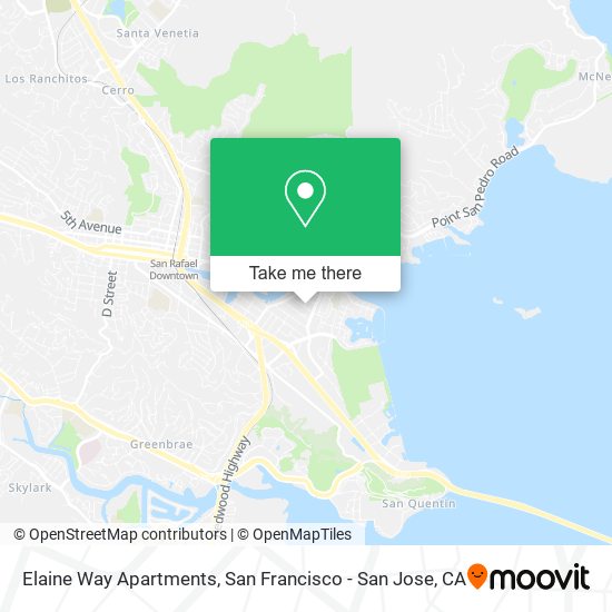 Mapa de Elaine Way Apartments