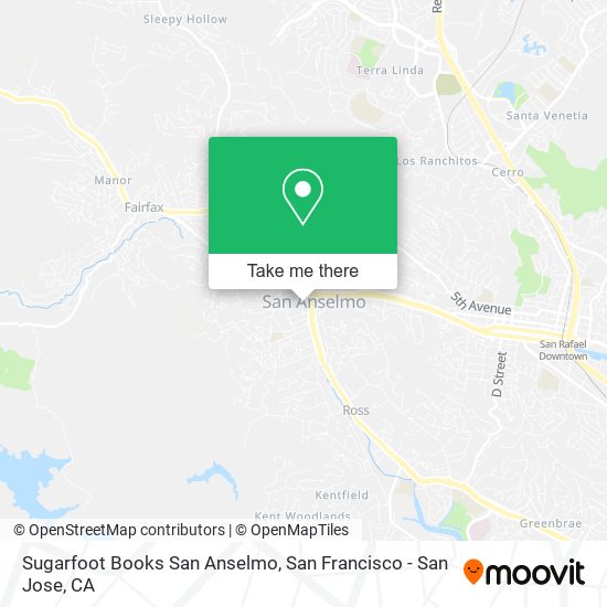 Sugarfoot Books San Anselmo map