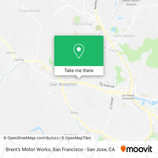 Brent's Motor Works map