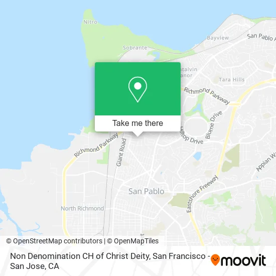 Non Denomination CH of Christ Deity map