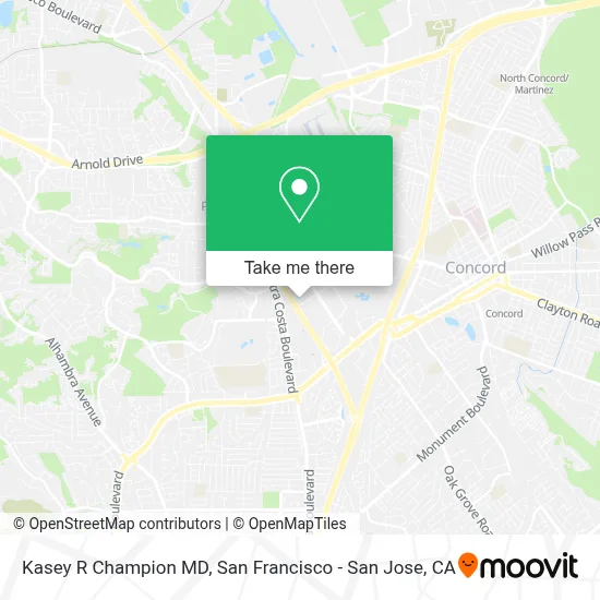 Kasey R Champion MD map