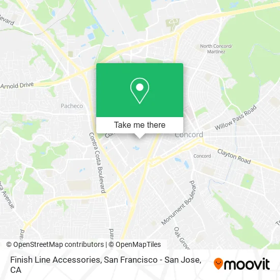 Mapa de Finish Line Accessories