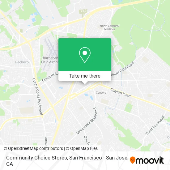 Mapa de Community Choice Stores