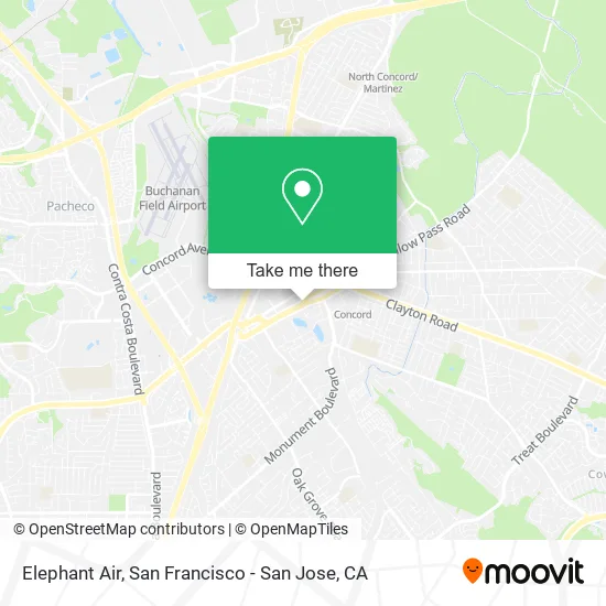Mapa de Elephant Air