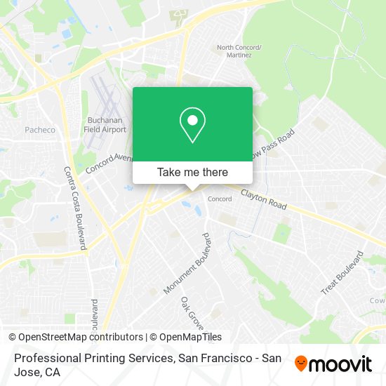 Mapa de Professional Printing Services